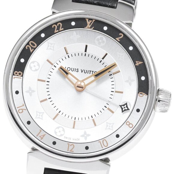 LOUIS VUITTON Tambour QA104 GMT Silver Dial Quartz Ladies Watch_828256 - Picture 3 of 6